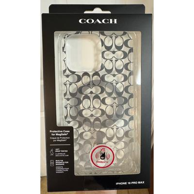 Coach Cell Phones & Accessories | Coach Iphone 16 Pro Max Case Protective Magsafe Designer Signature Logo | Color: Black/Gray | Size: Os
