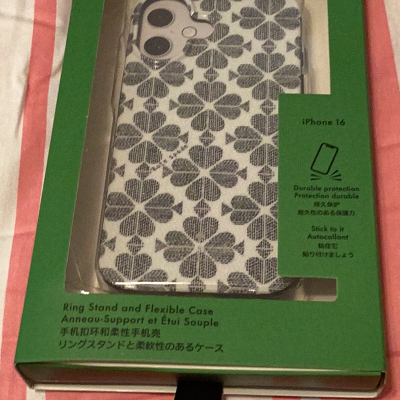 Kate Spade Cell Phones & Accessories | Kate Spade Gray Quatrefoil Smartphone Case | Color: Gray | Size: I Phone 16
