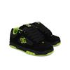 Sneaker DC SHOES "DC Coiler", Gr. 7(39), gelb (schwarz, lime), 42.52% Leder, 34.74% Synthetikmaterial, 22.74% Polyester, Schuhe