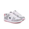 Sneaker DC SHOES "Manteca 4", Gr. 5(36), weiß, schwarz, hotpink, 53.02% Leder, 46.98% Synthetikmaterial, Schuhe