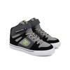 Sneaker DC SHOES "Pure High-Top EV", Kinder, Gr. 1(32), schwarz (schwarz, grau, grau), Obermaterial: Leder / Futter: Textil / Außensohle: Gummi, Schuhe