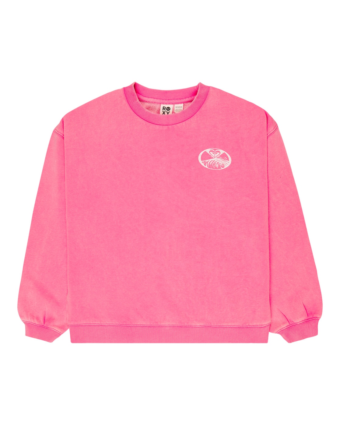 Sweatshirt ROXY "Lineup Brushed", Mädchen, Gr. 8(125-130cm), rosa (pink cosmos), 55% Baumwolle, 25% Baumwolle, 20% Polyester, Sweatshirts Sweatshirt