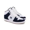 Sneaker DC SHOES "Manteca 4 Hi", Gr. 8,5(41), blau (navy, weiß), 51.34% Leder, 48.66% Synthetikmaterial, Schuhe