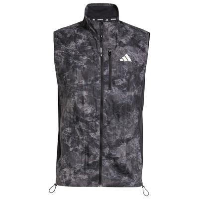 adidas - Own The Run Spray Dye Vest - Laufweste Gr S grau