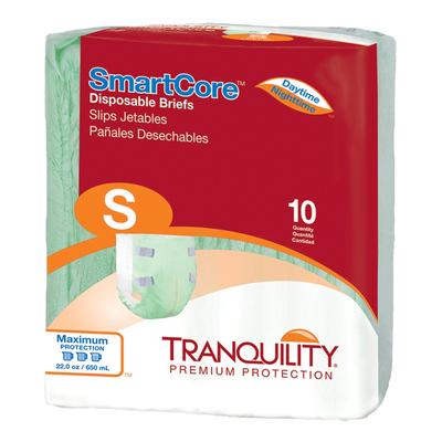 Tranquility SmartCore Unisex Adult Incontinence Brief Small Disposable Heavy Absorbency (801660_PK) 10/PK Tranquility SmartCore™ Adult Incontinence Un