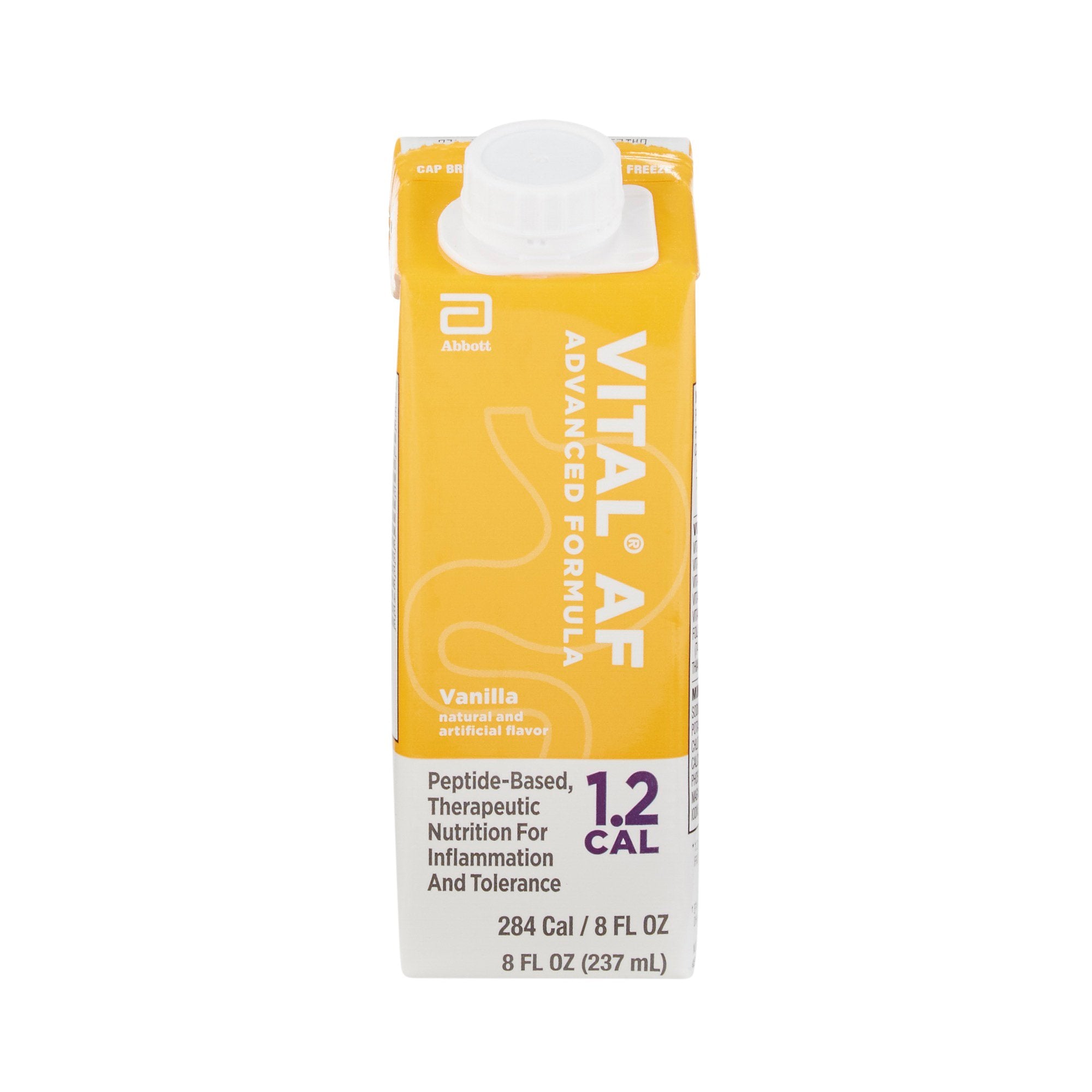 Vital AF 1.2 Cal Oral Supplement Vanilla Flavor Liquid 8 oz. Reclosable Carton (1048222_CS) 24/CS Vital® AF 1.2 Cal Oral Supplements