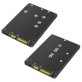 Custodia convertitore adattatore M.2 NGFF B-key e MSATA SSD a SATA 3.0 Custodia convertitore SSD NGFF da 6 Gbps Supporto 2230 2242 2260 2280 SSD