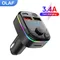 Bluetooth5.3 Trasmettitore FM Caricatore per auto vivavoce Modulatore radio AUX Lettore MP3 3.4A Adattatore di ricarica rapida Accessori per auto Disco U