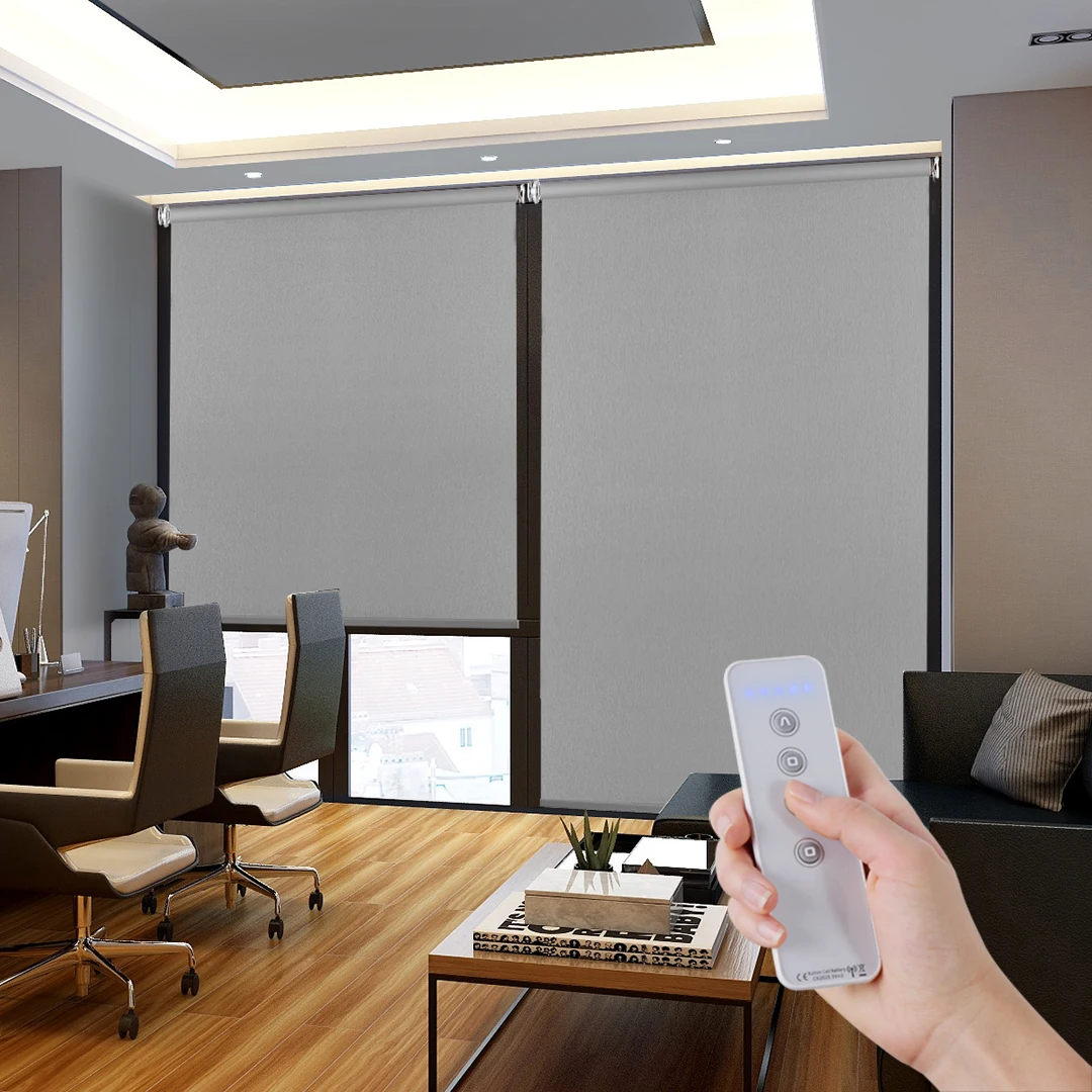 Intelligente WiFi-Rollos, Alexa/Tuya-Steuerung, 100 % verdunkelnd wasserdicht, kundenspezifische Größen. Motorisierte, einfache Installation. Jetzt kaufen