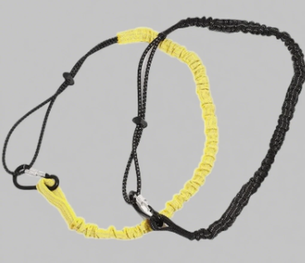 Robustes Sicherheits-Bungee-Tether-Lanyard mit Karabiner für Anti-Fall-Camping, Arbeiten, Luftklettern Image