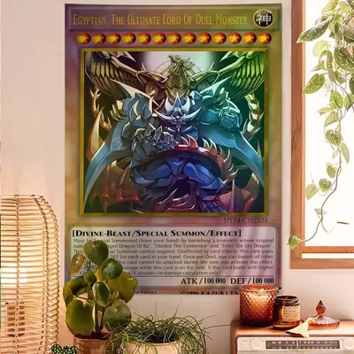 Yu-Gi-Oh Cards Anime Tapestry Wall Hanging Decoration Household Wall Hanging Home Decor Image