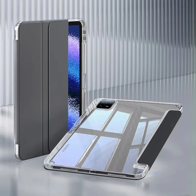 Custodia in pelle con vibrazione HD per Xiaomi Mi Pad 5 6 Pro 11 7 Pro 11.2 Custodia Redmi Pad SE 11 Pad 2 2025 Pro 12.1 "con copertura sveglia/sonno