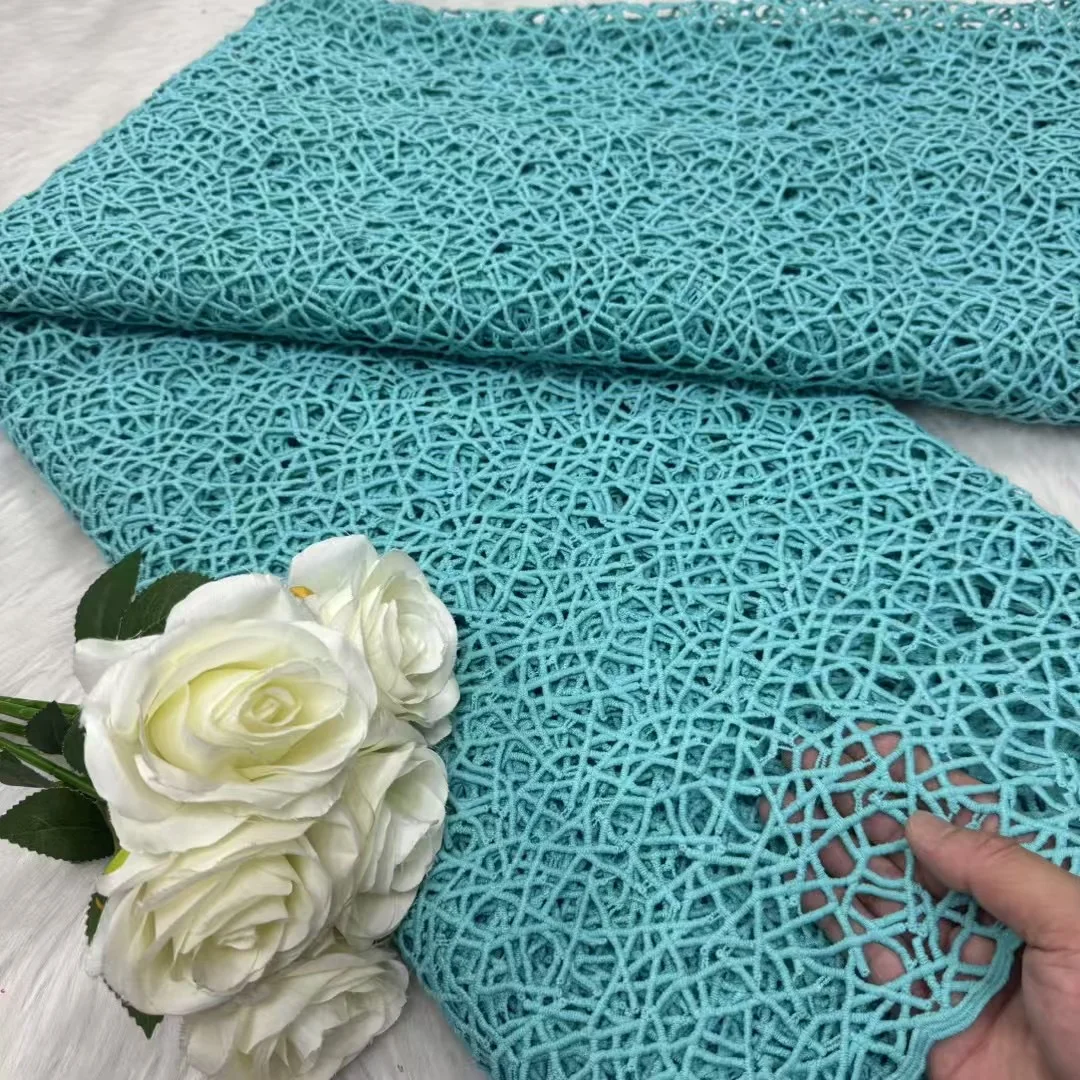 African Milk Silk Cord Lace Fabric 2026 High Quality Lace Water Soluble Nigerian Guipure Cord Laces For Wedding Party Dresses