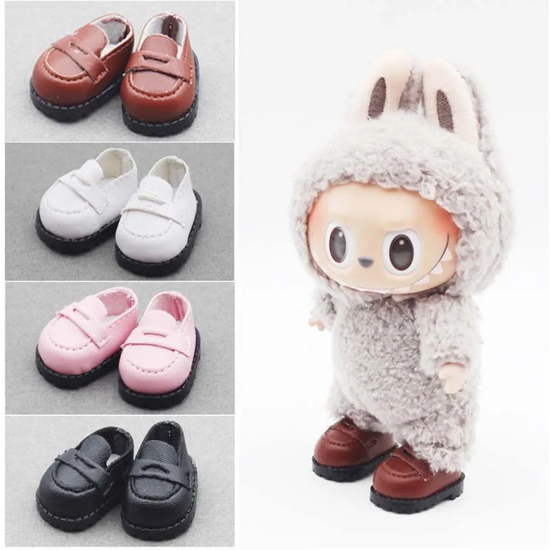 Für LABUBU Lederschuhe, geeignet für 17 cm Baumwollpuppen, Schuhe, Stiefel, Spielzeug, Freizeitsportschuhe, Puppenzubehör, DIY-Puppenspielzeug Image