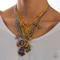 2025 Nuova collana Tarocchi Carte Costellazione Smalto colorato Girocollo in acciaio inossidabile per accessori donna Gioielli