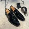 Neue schwarze Slipper für Männer Lack leder Quasten Hochzeit Business Herren formelle Schuhe Größe 38-46 Herren schuhe