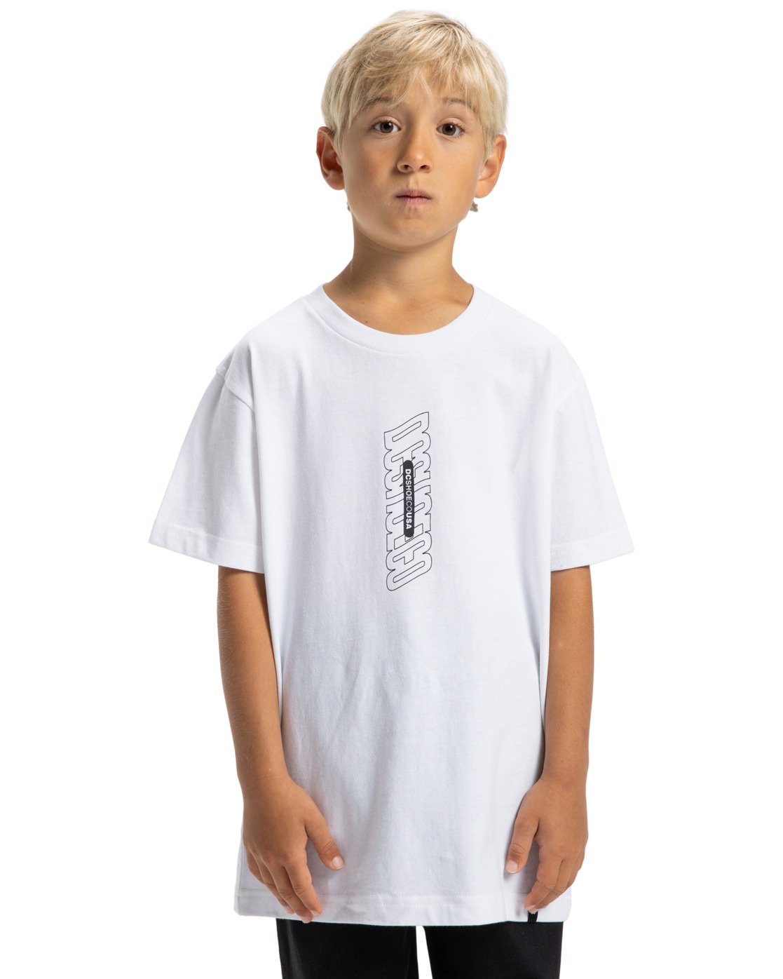 T-Shirt DC SHOES "DC Omega", Jungen, Gr. 16(165-172cm), weiß, 75% Baumwolle, 25% Baumwolle, Shirts T-Shirt
