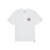 T-Shirt DC SHOES "Work Circle", Herren, Gr. M, weiß, 75% Baumwolle, 25% Baumwolle, Kurzarm, Shirts