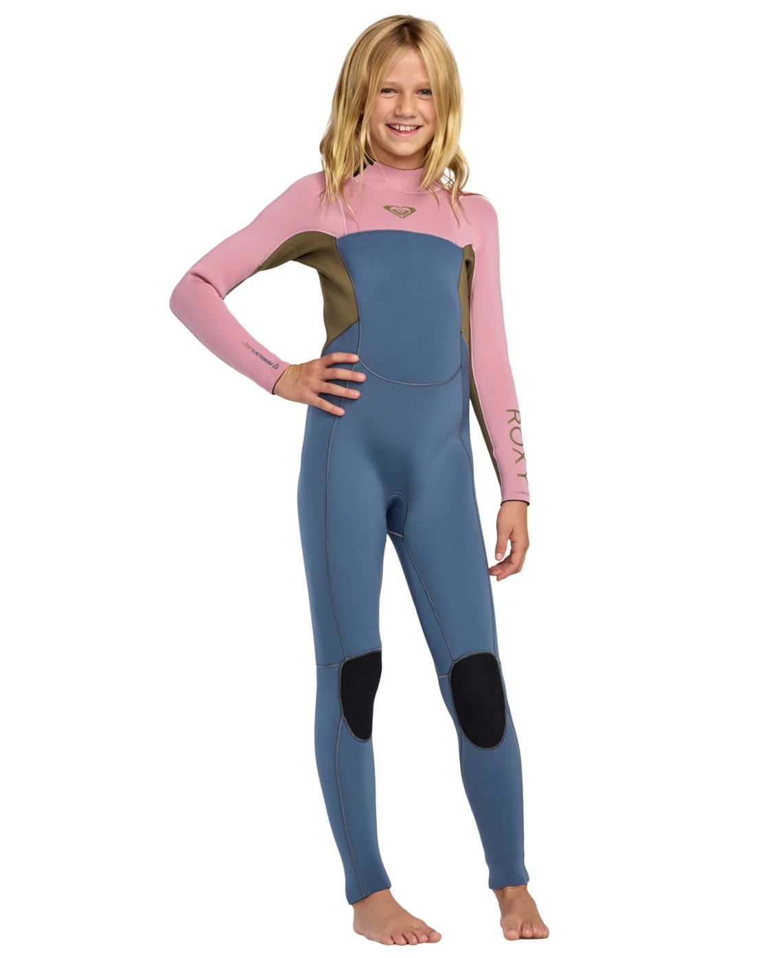 Neoprenanzug ROXY "4/3mm Prologue+", Kinder, Gr. 14 (155/163cm & 46/50 kg), ash, 87% Polyester, 13% Spandx, Sportanzüge Image