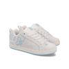 Sneaker DC SHOES "Court Graffik", Gr. 9(40,5), weiß (sanftes weiß), 55.99% Leder, 43.71% Synthetikmaterial, 0.3% TPU, Schuhe