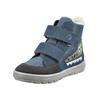 Stiefelette RICOSTA "Ricosta Stiefelette Lederimitat/Textil", Kinder, Gr. 33, bunt (blau, grau), Lederimitat, Textil, casual, Schuhe