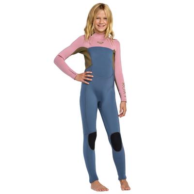 Neoprenanzug ROXY "4/3mm Prologue+", Kinder, Gr. 10 ( 140-148cm & 36-41 kg), ash, 87% Polyester, 13% Spandx, Sportanzüge