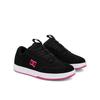 Sneaker DC SHOES "DC Astrix", Gr. 8,5(40), pink (schwarz, schwarz, pink), 61.35% Leder, 38.65% Synthetikmaterial, Schuhe