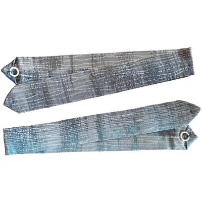 Raffhalter WECKBRODT "Kilian", blau (blau, grau), B:70cm H:5cm, Polyester, Raffhalter, Dekoration, Vorhang, Gardine, Store Image