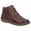 Schnürstiefelette JOSEF SEIBEL "Neele 46", Damen, Gr. 37, braun (kastanie), Leder, casual, Schuhe, Freizeitschuh, Komfortschuh mit Wechselfußbett aus Leder