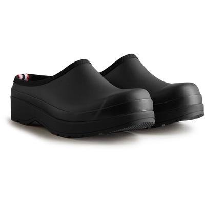 Hunter Play Clog Herren Gartenschuhe Aus Schwarzem Gummi Image