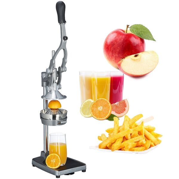 relaxdays Manualle Saftpresse mit Schneidefunktion Image