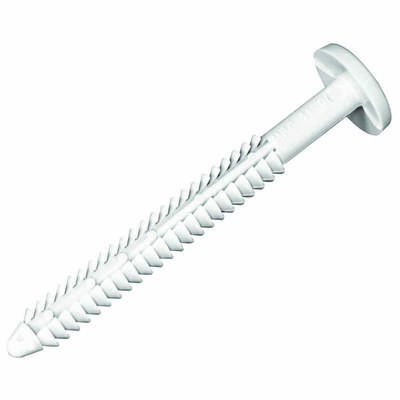Mid America Vinyl Shutters Lok Fasteners (Bulk Packs) 001 White Box of 1 000