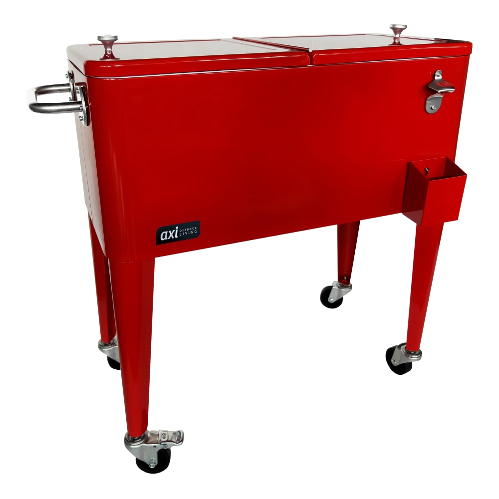 Frigo su ruote, rosso, 76 litri