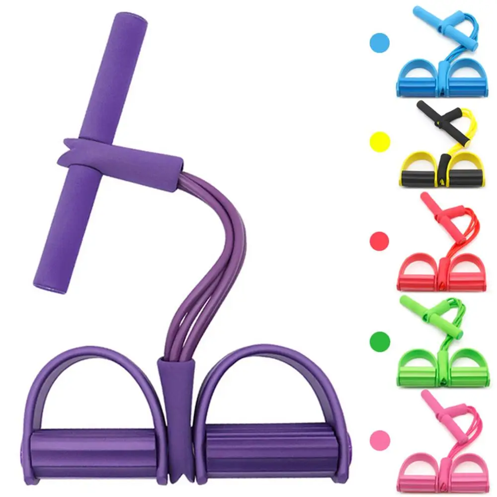Bandes de résistance de fitness-4 extracteur de cheville de pédale de tube-bande d