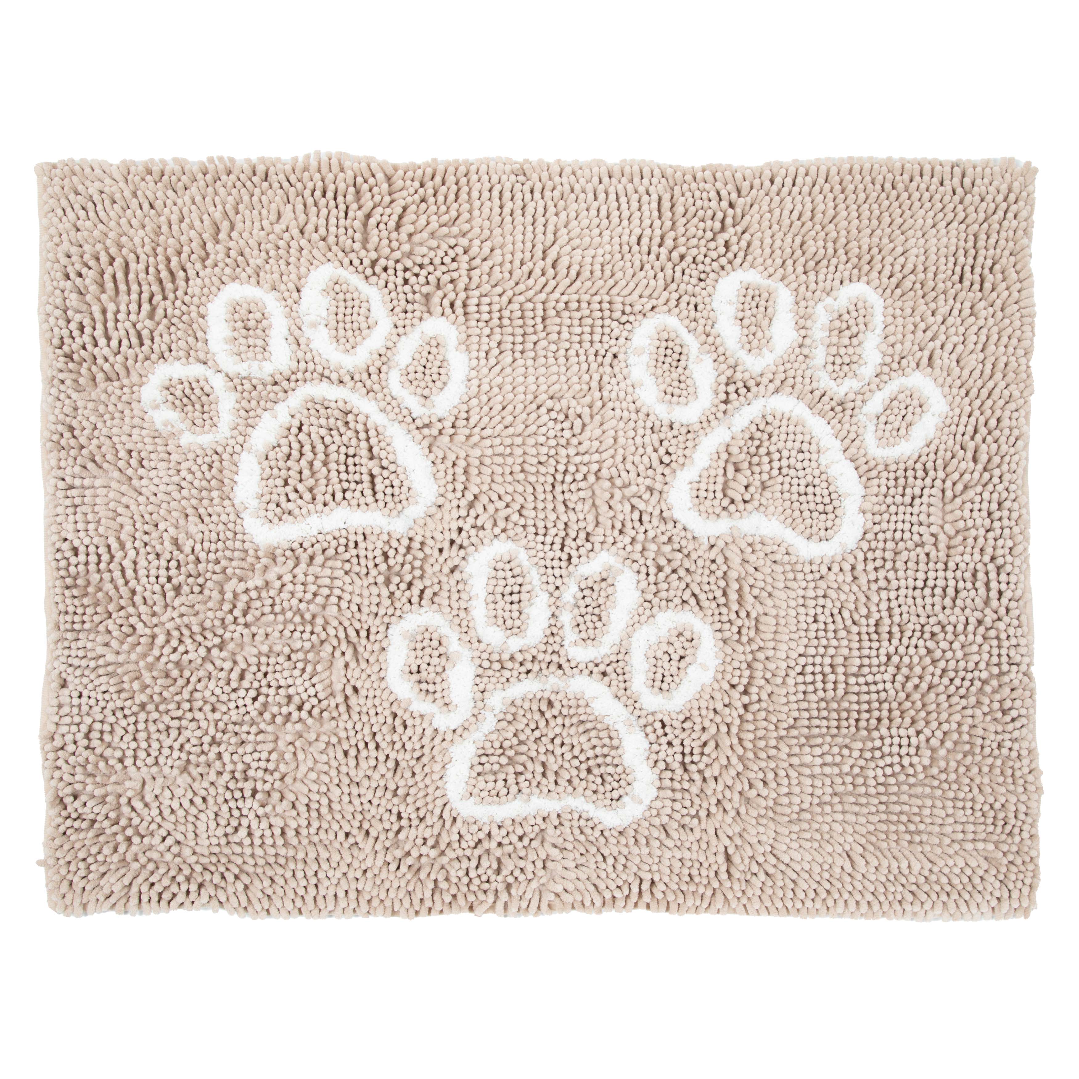Arkwright Home Perro & Gato Pet Mat 26x35 Paw Print Tan (PNP-PM26X35-TAN)