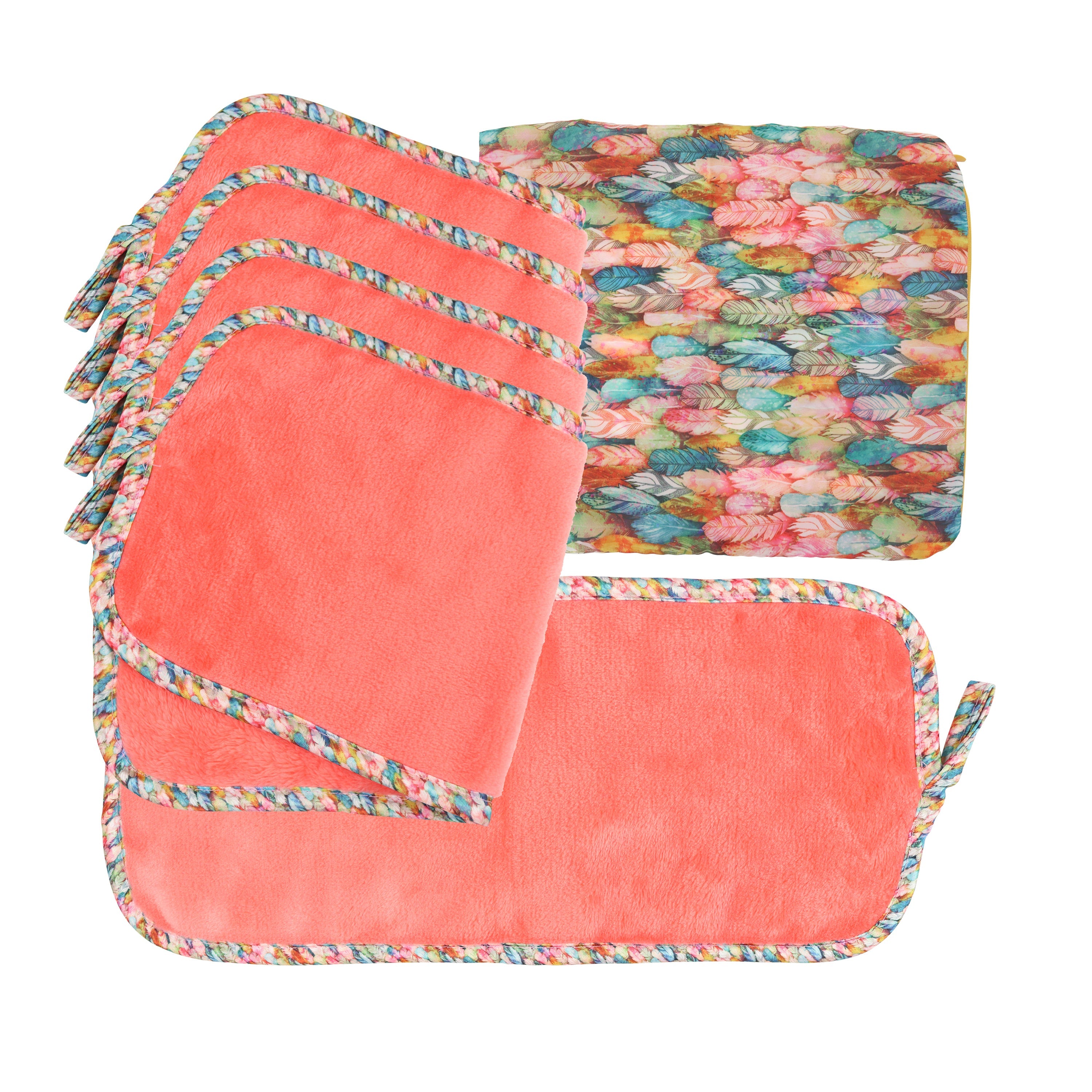 Arkwright Home Bck2U Makeup Cloth 5 Pack Box Feathers (1Box) (PNP-MU-FEATHERS)