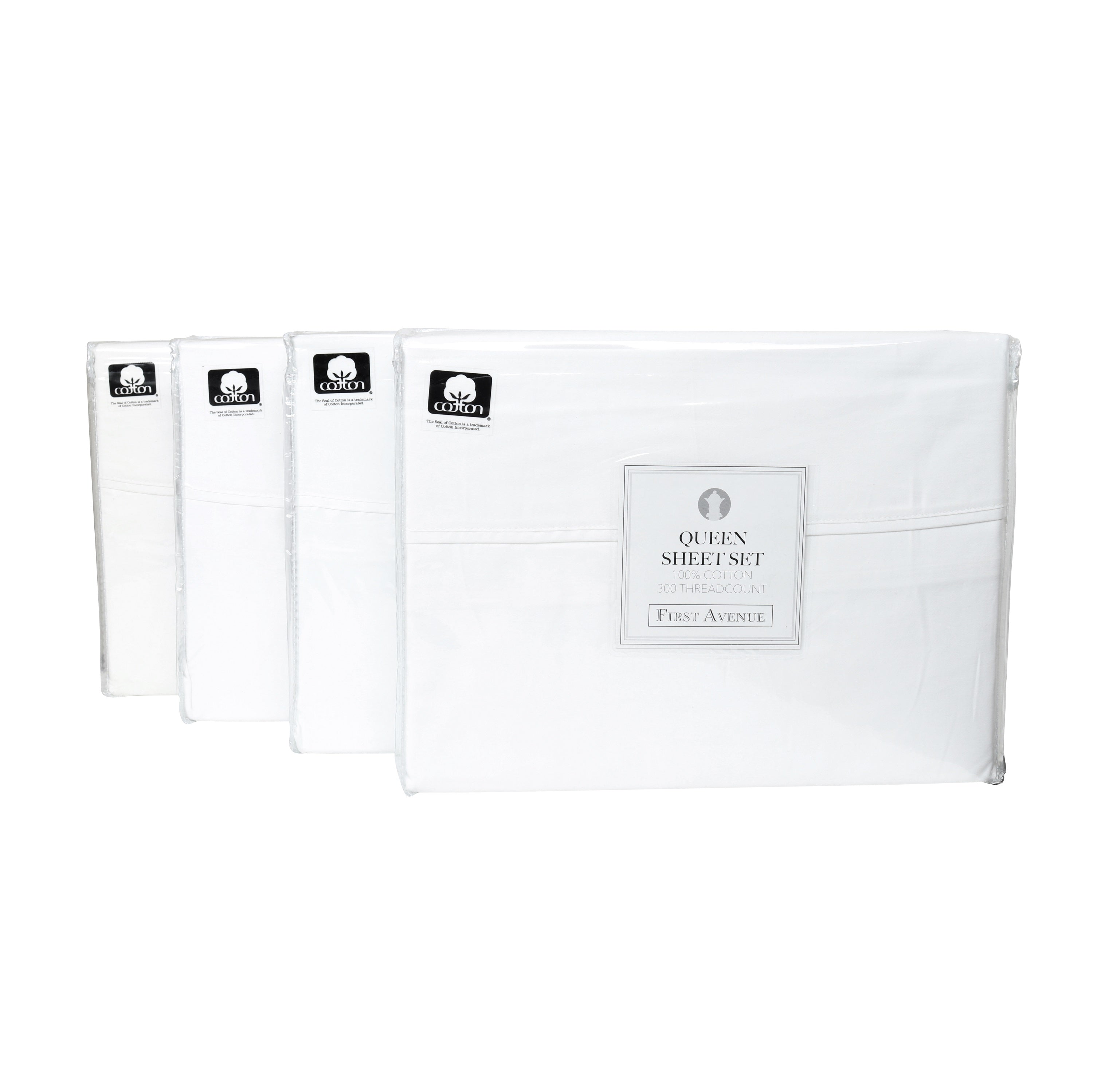 Arkwright Home First Avenue Sheet Set Twin White (PNP-SS-FA-300-TW-WH)