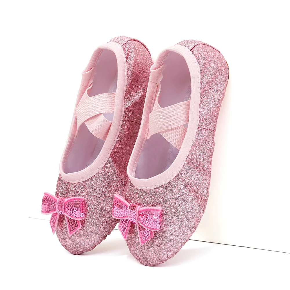 Mädchen Ballett Tanz Schuhe Frauen Kinder Ballett Tanzen Schuhe Wohnungen Damen Ballett Hausschuhe Schuhe Salsa Training Schuhe Pailletten
