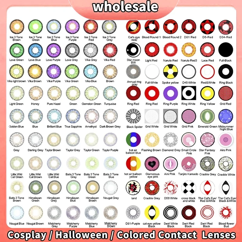 MILL CREEK 10 Paar Großhandel Farbkontaktlinsen Fabriklieferanten Dropshipping mit hochwertigen Myopie-Linsen Schneller Versand Image