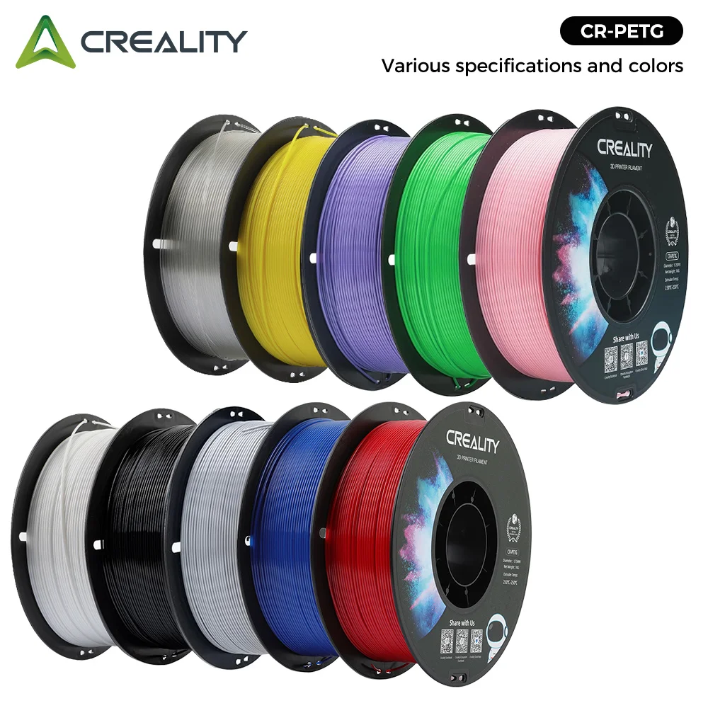CREALITY CR-PETG Filament 1,75 mm 1,0 kg Umweltfreundlich, geruchlos und ungiftig, hohe Stabilität, Feuchtigkeitsbeständigkeit für FDM-Drucker Image