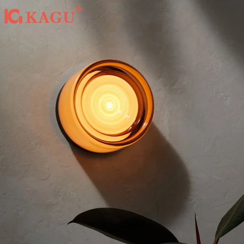 Moderne runde Wandleuchte, LED-Glas-Wandleuchte, Wandleuchte, Wohnzimmer, Flur, Schlafzimmer, Badezimmer, Heimdekoration, Innenbeleuchtung