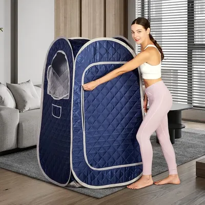 Tragbare Saunazelte, neu verbesserte Sauna mit großem Raum, schnell zusammenklappbares Saunazelt (kein Dampfgarer im Lieferumfang enthalten)