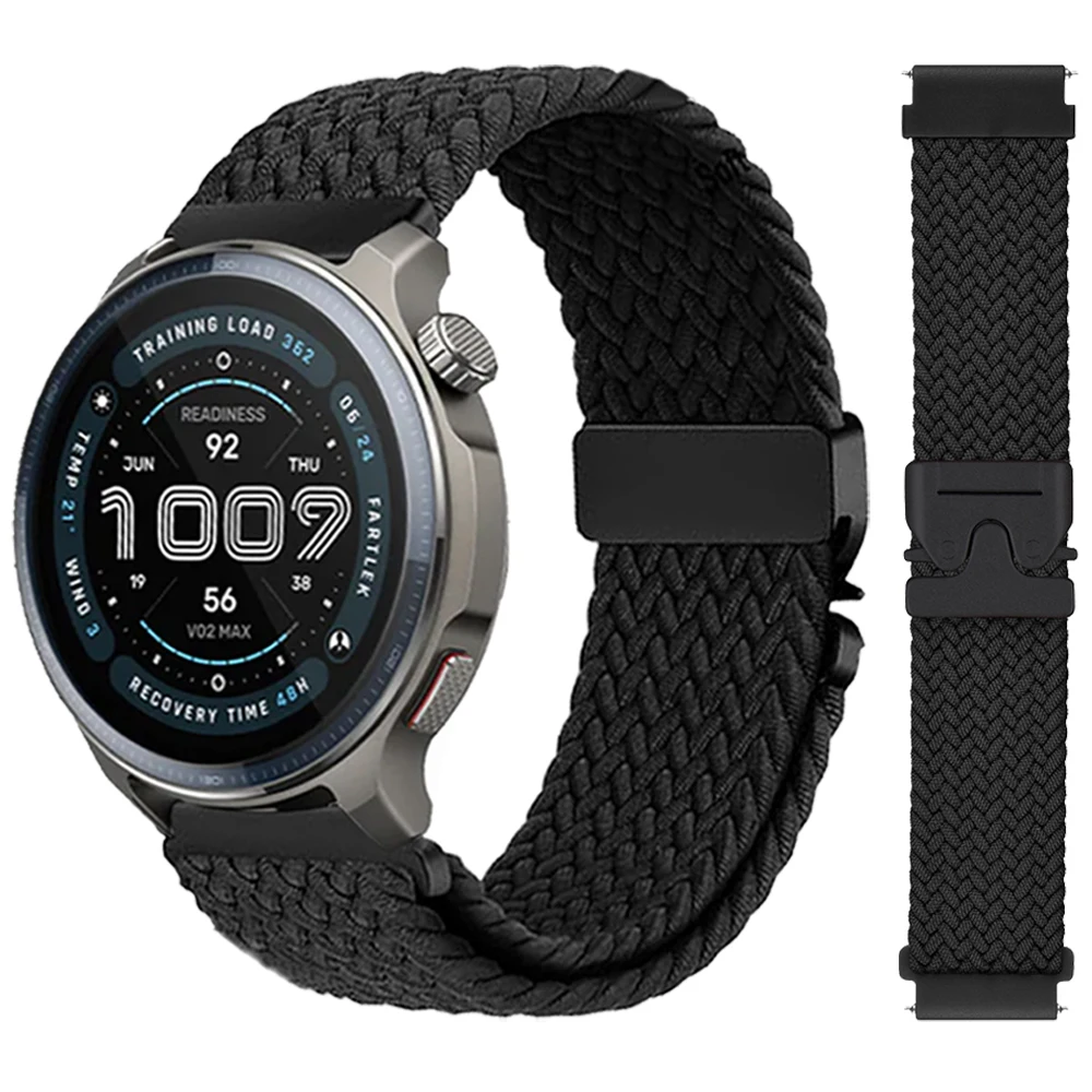 20 22 mm geflochtenes Armband für Amazfit BALANCE 2 GTR 47 mm Armband für Amazfit Stratos 3 2s/GTR4 2e/GTR 3 pro/GTS 4 2 Mini Nylonband Image