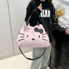 Große Kapazität, tragbare kurze Reisetasche, KT Business Trip Gepäcktasche, Hello Kitty, lässige Umhängetasche, Cartoon-Einkaufstasche für Damen