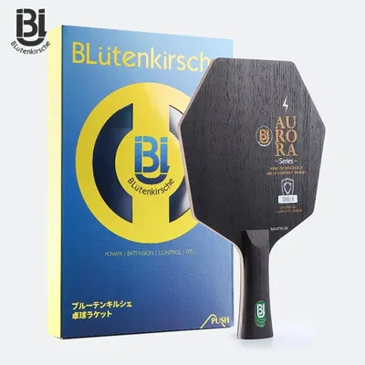 Blutenkirsche AURORA SHIELD Cybershape Carbon Tischtennisschläger Cyber Shape Schläger Offensive Sechseckiges Ping-Pong-Schlägerpaddel Image