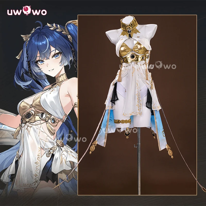 UWOWO Iuno Cosplay Collab Serie: Gioco Wuthering Waves Iuno Costume Cosplay Wuwa Copricapo XS-2XL Costume di Halloween
