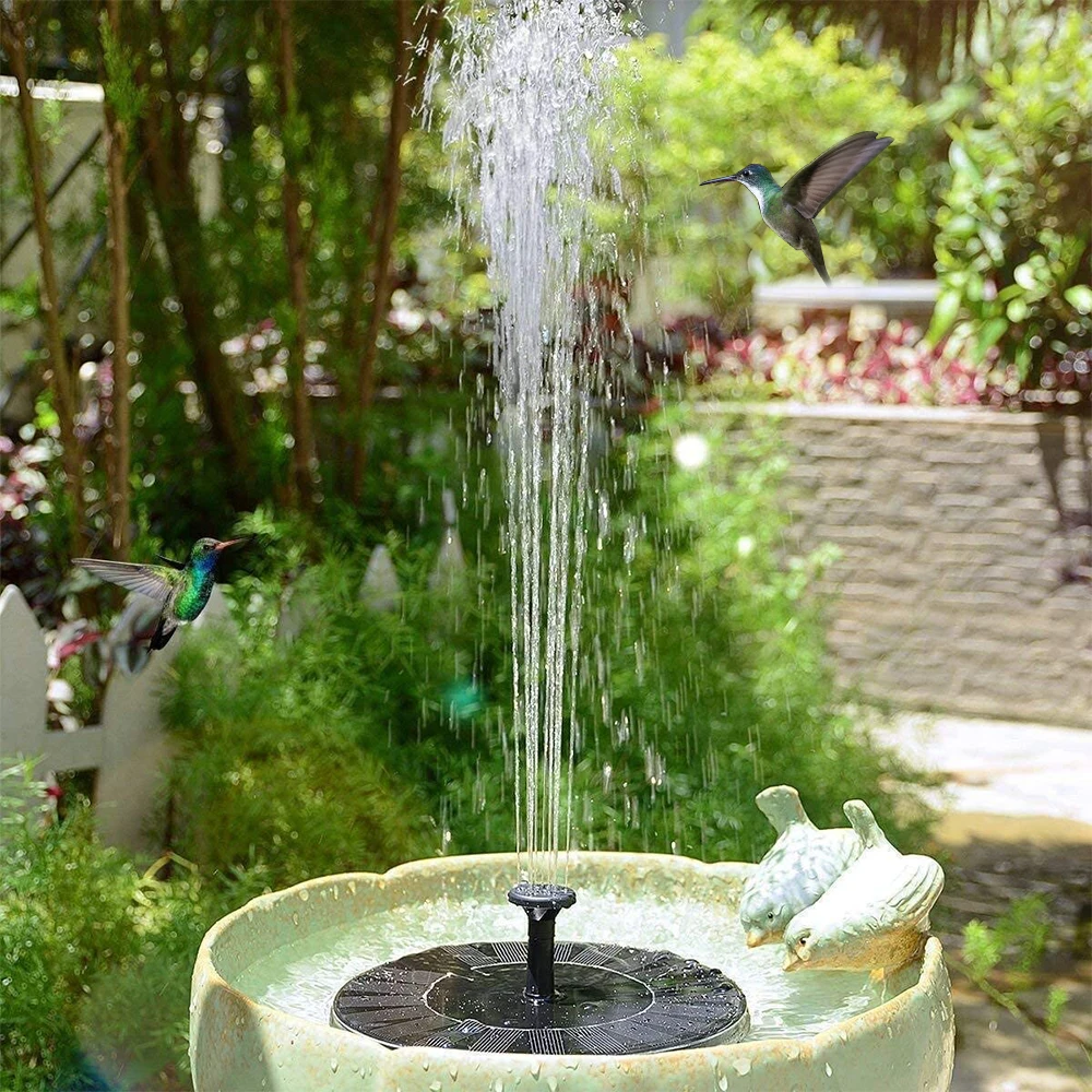 Wasserfall Brunnen Mini Solar Wasser Brunnen Pool Teich Garten Dekoration Outdoor Vogel Bad Solar Powered Brunnen Schwimmendes Wasser