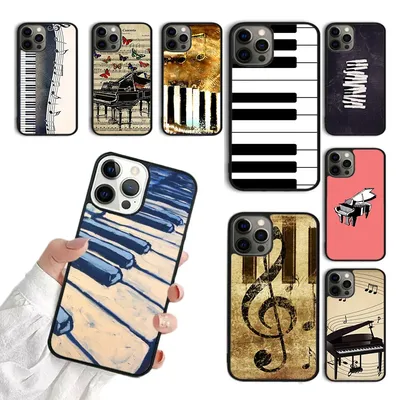 Music Piano Elegant Phone Case For iPhone 15 16 SE2020 11 12 13 14 Pro Max Mini Cover For iPhone Max 6 7 8 Plus coque Fundas