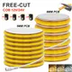 Striscia LED COB da 5mm 8mm 12V 24V 400LED/M Taglio libero 3000K 4000K 6500K Luce LED flessibile ad alta densità per la decorazione domestica 5M 10M 20M