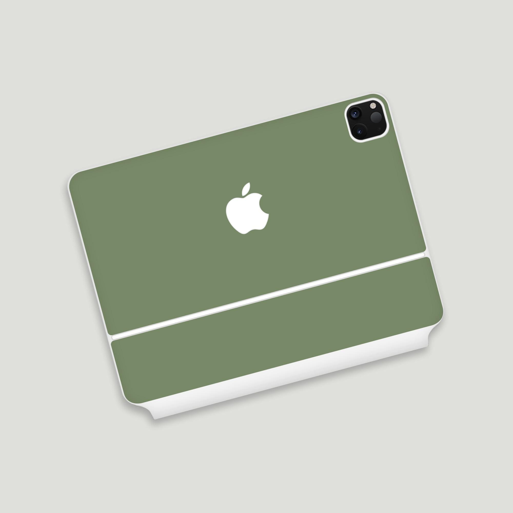 Skin per tastiera magica per iPad Pro monocromatica verde basilico / Skin per tastiera magica per iPad stile minimalista / Skin per tastiera magica pe